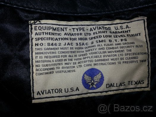 Kožená kvalitní značková bunda AVIATOR - 6