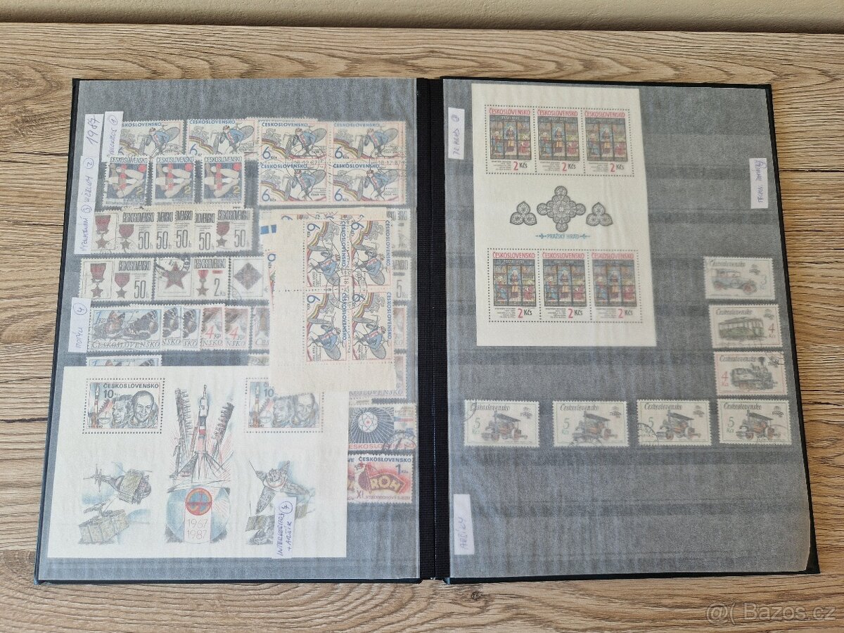 Poštovní známky ČSR v albu. - 6