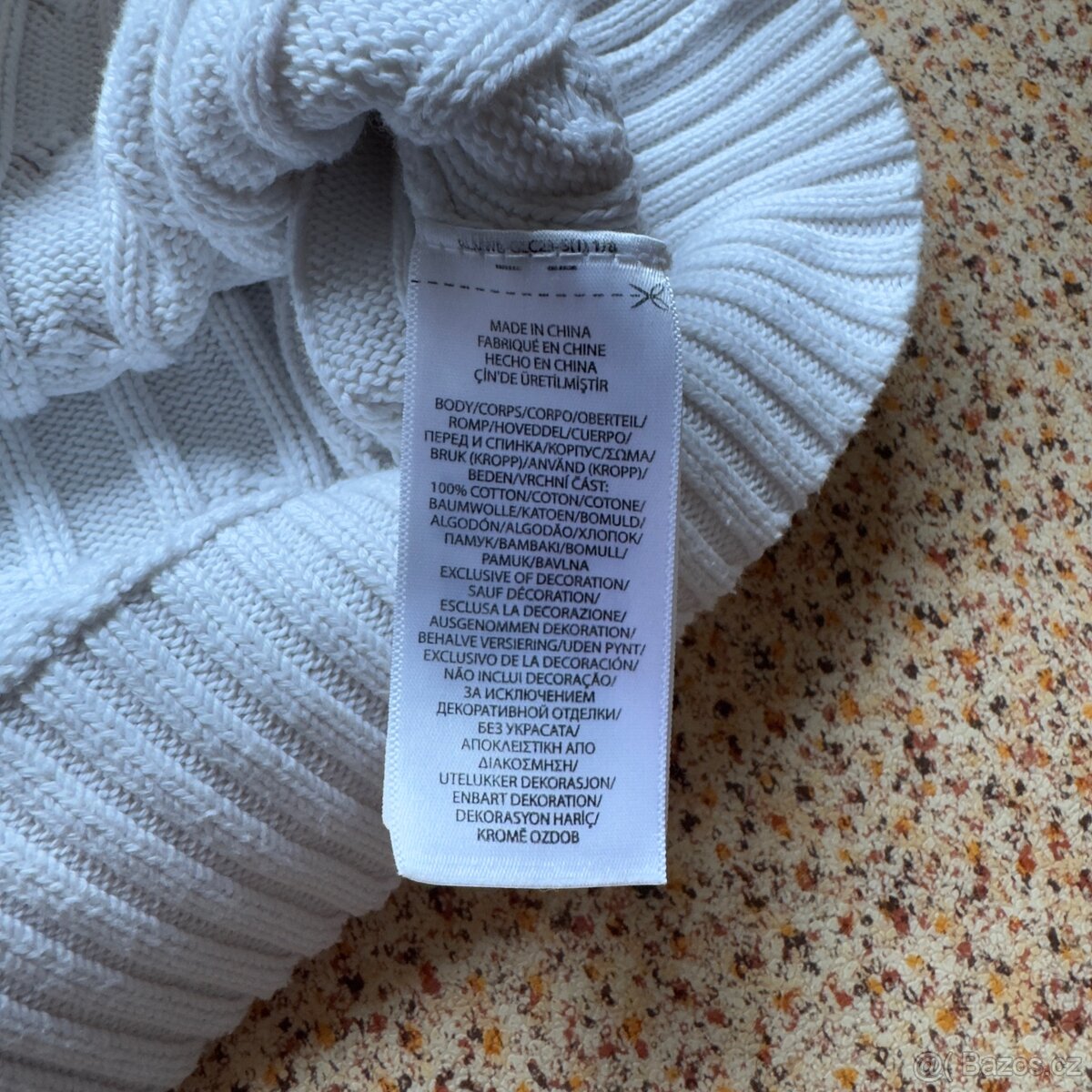 Ralph Lauren Polo bílý copánkový svetr | vel. XS - 6