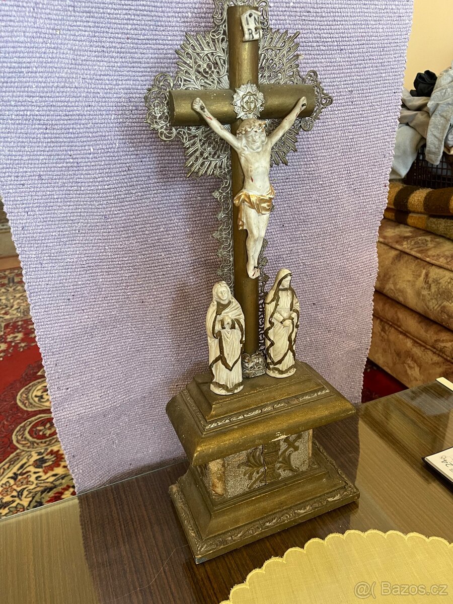 Prodám Oltář, starožitný kříž - 6