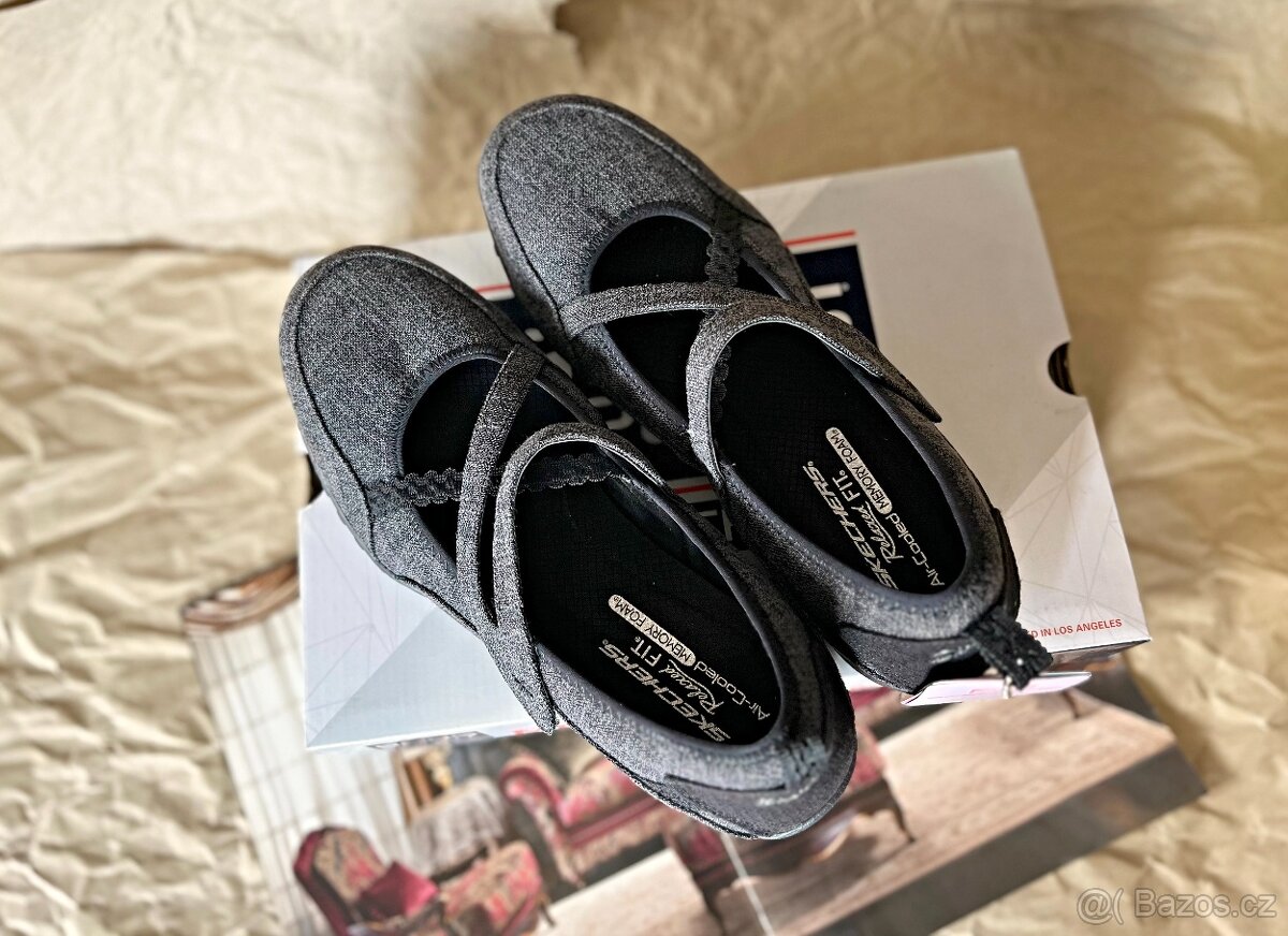 Dámské Dívčí Boty Balerínky SKECHERS BREATHE EASY EU 41 - 6