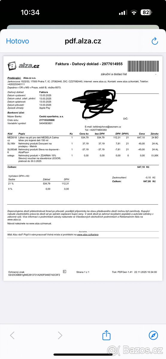 Odsávačka mléka Medela - 6