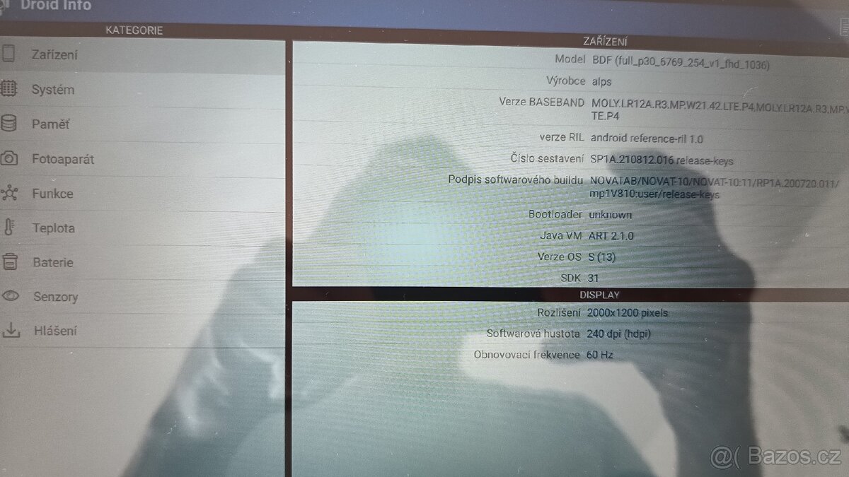 BDF P60 modrý tablet, 2K displej - 6