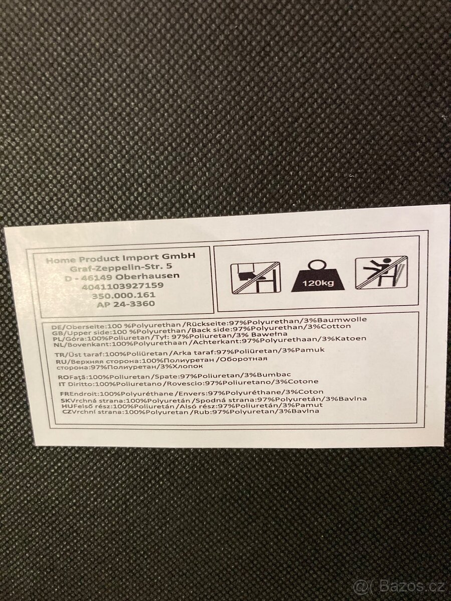 Jídelní kožené židle 5 Ks Nové - 6