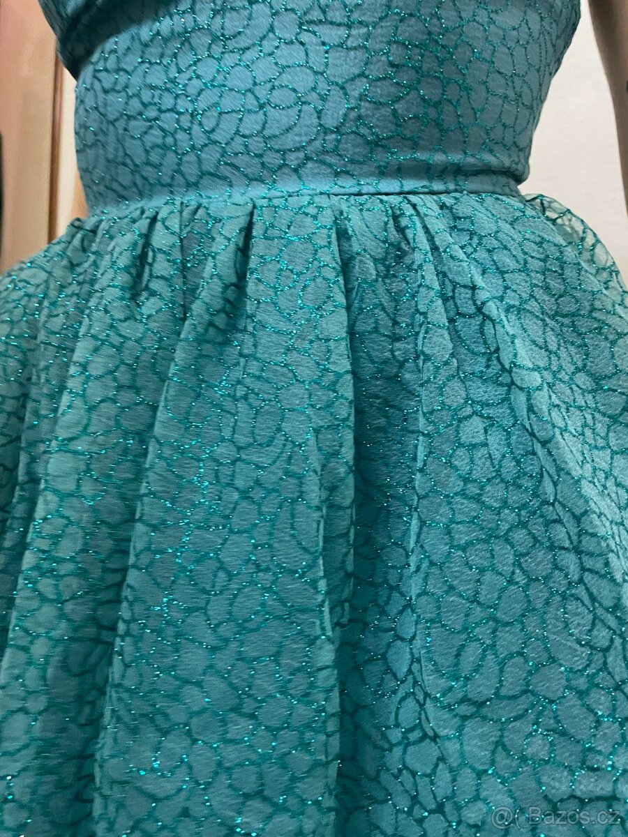 Třpytivé společenské šaty dlouhé vel.XS-S - 6