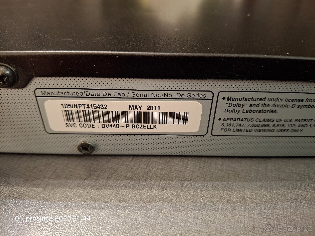 DVD přehrávač LG DVX 440 dálkové ovládání plně funkční málo - 6