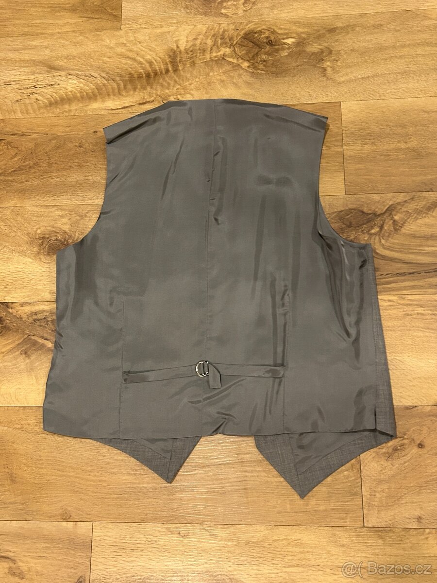 PÁNSKÝ SPOLEČENSKÝ ŠEDÝ OBLEK vel. 50 - 6