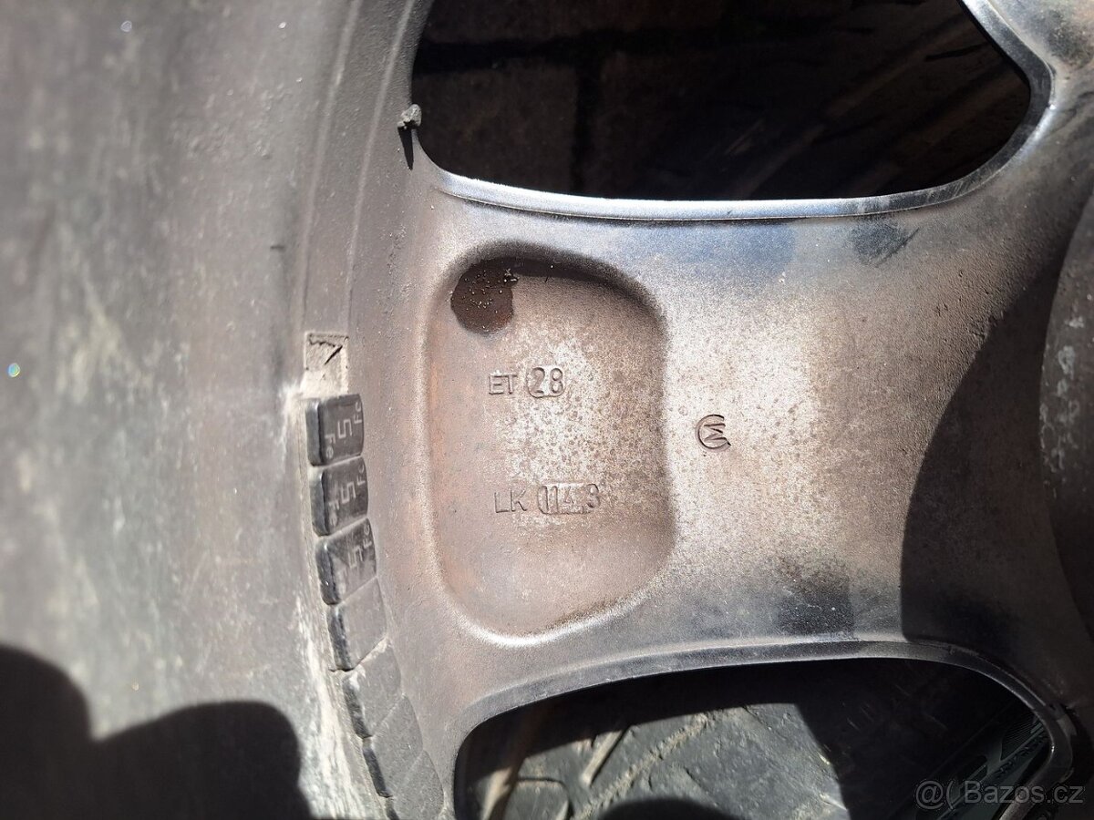 4x Al disky 19" rozteč 5x114.3 + 2x s pneu 245/55 R19 - 6