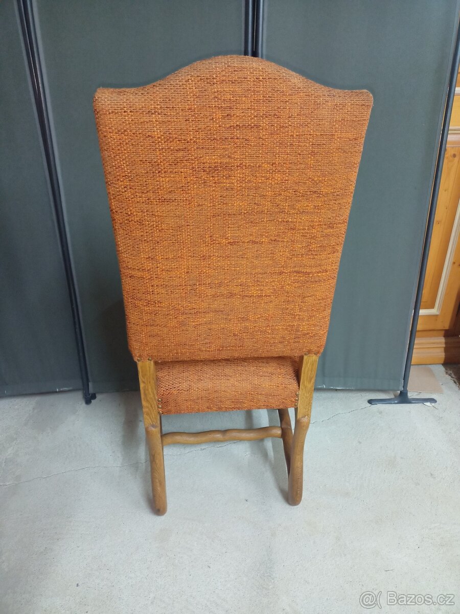 Prodám 4 x hezké rustikální židle z masivu - 6