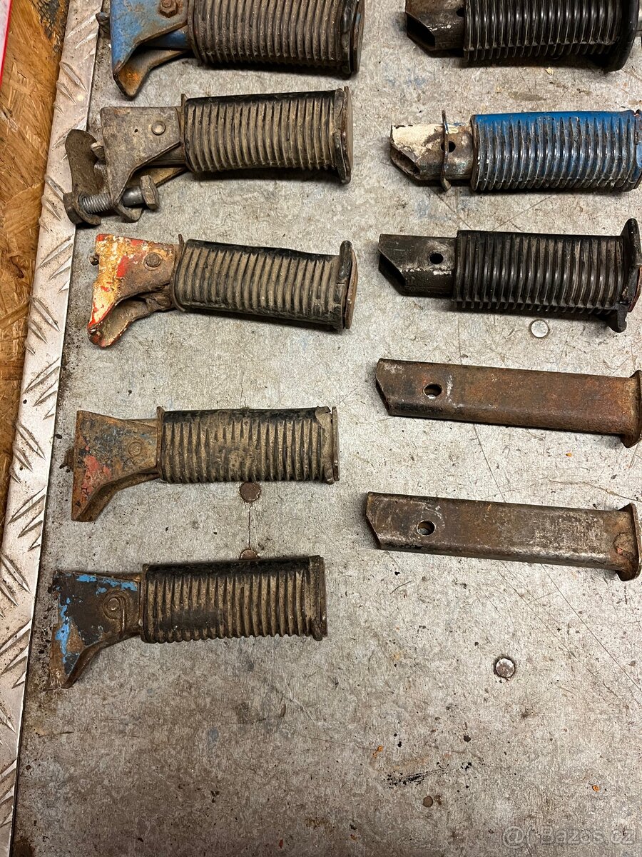 Zadní stupačky Jawa pionýr/mustang - 6