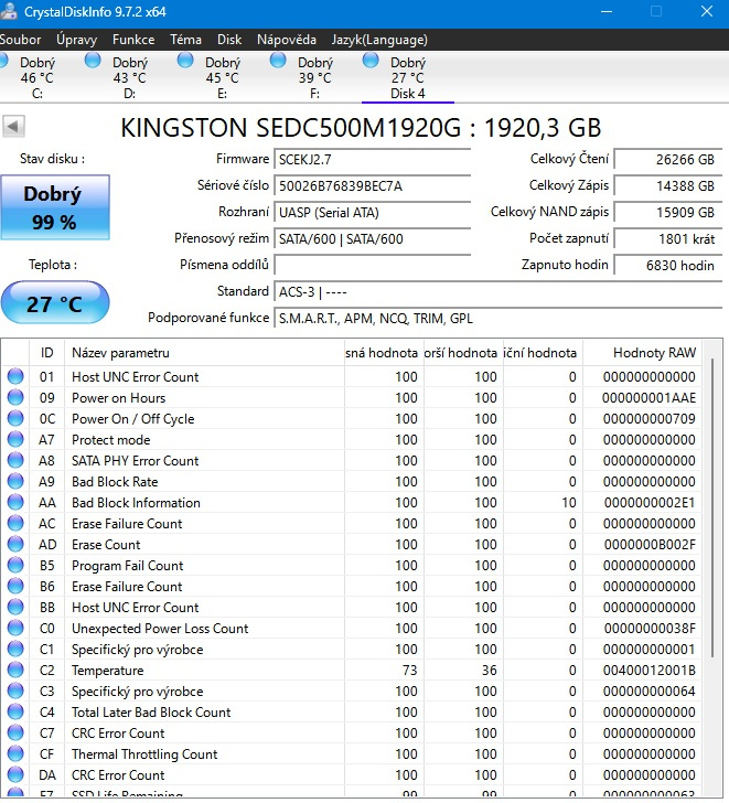 SSD Kingston a Samsung - 6