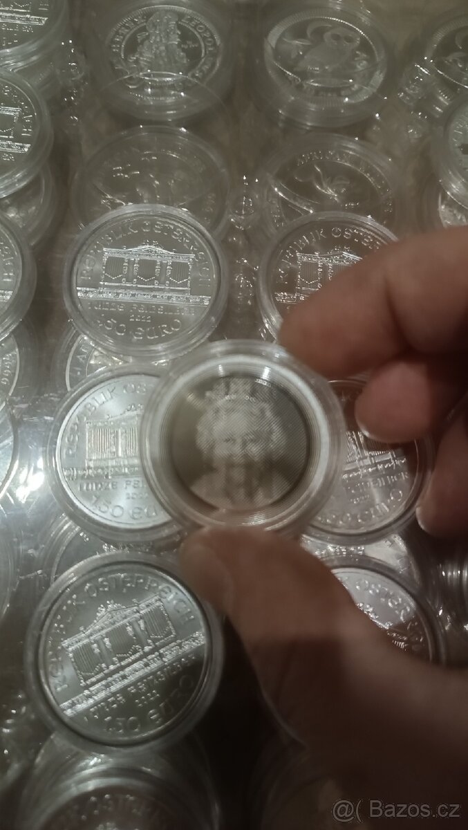 1 Oz a 2 Oz stříbrné a meď investiční mince - 6