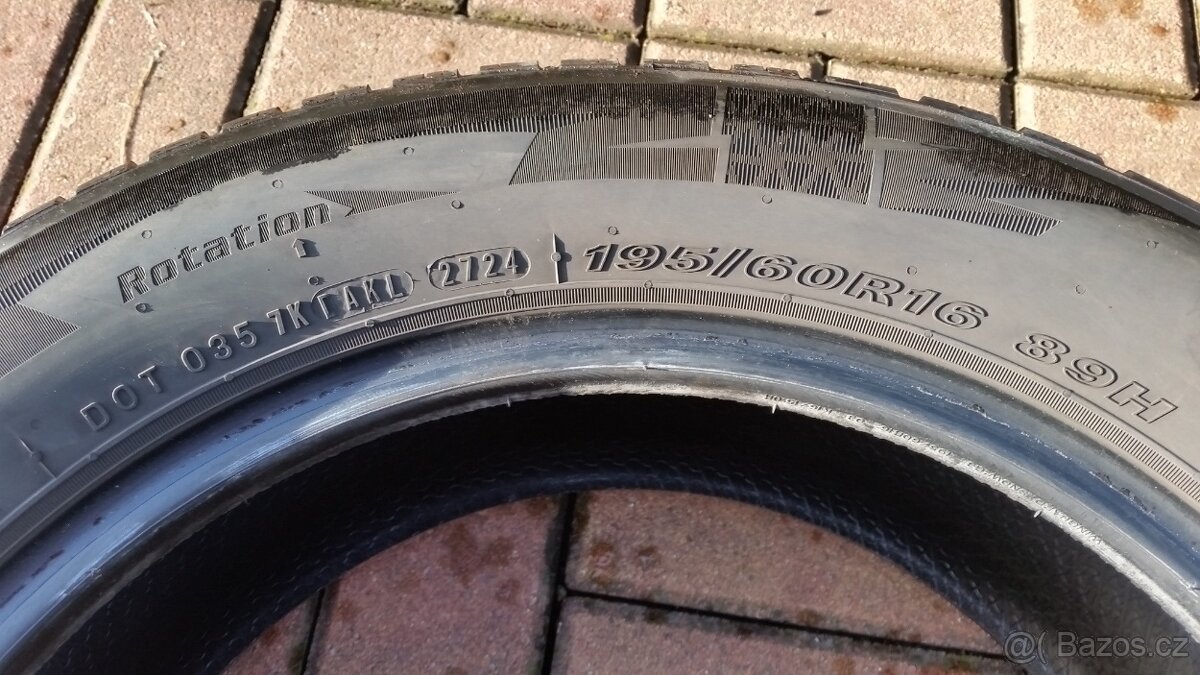 Zimní pneumatiky NEXEN 195/60 R16 2x6,5mm rok 2024 - 6