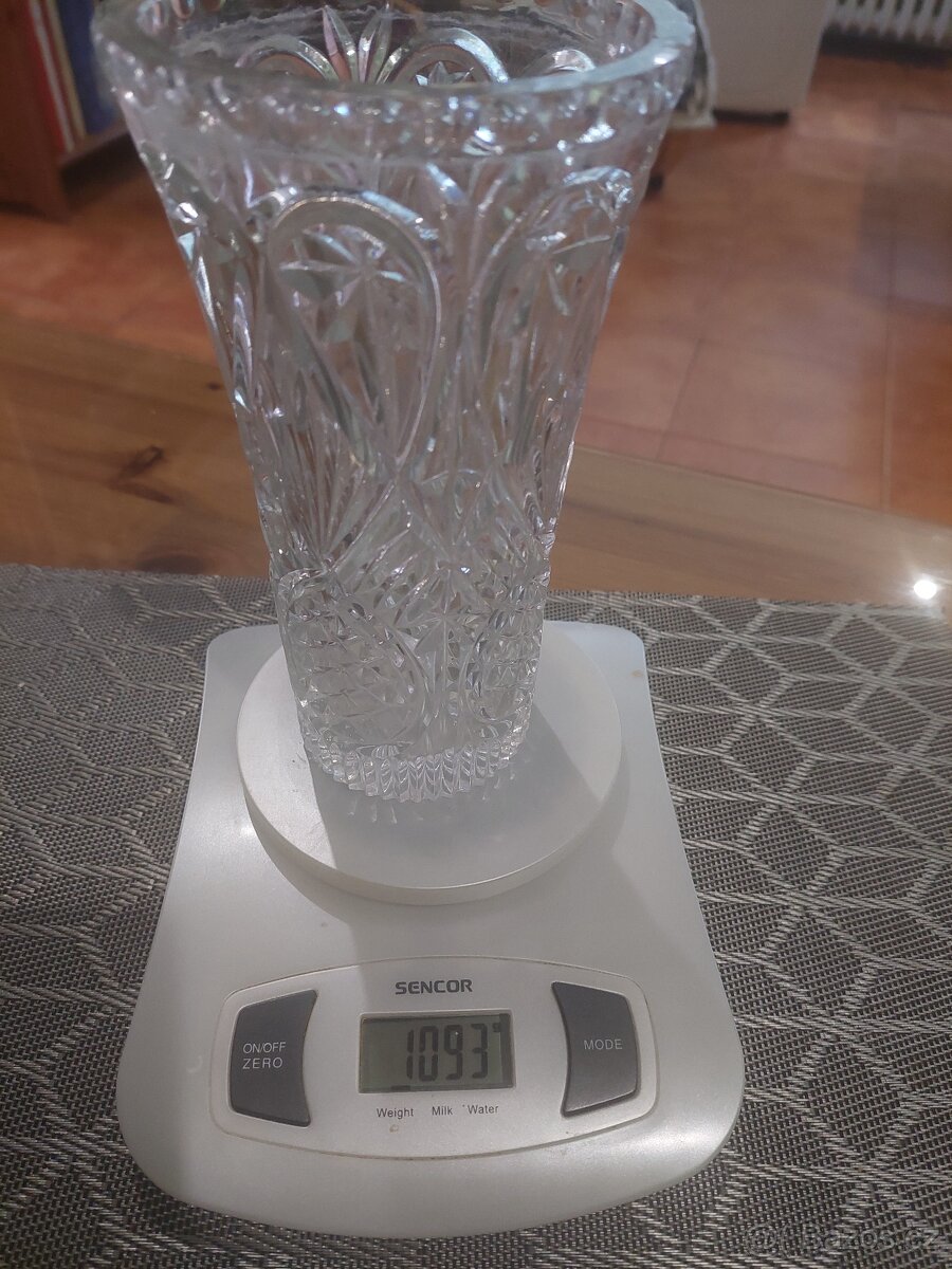 Váza 20cm - křišťál - 6