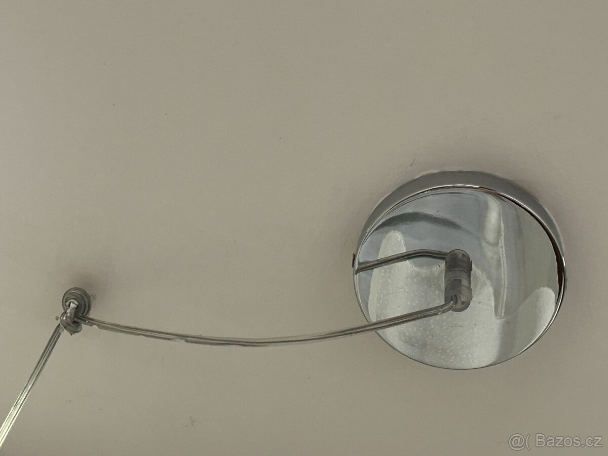 Sada 2 kovových stříbrných lustrů - 6