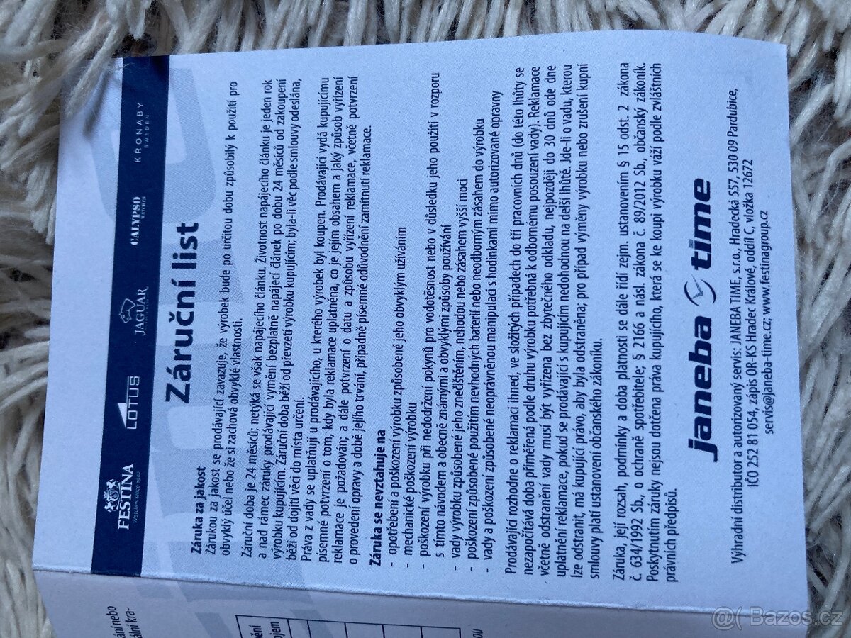 NOVÉ hodinky LOTUS - 6