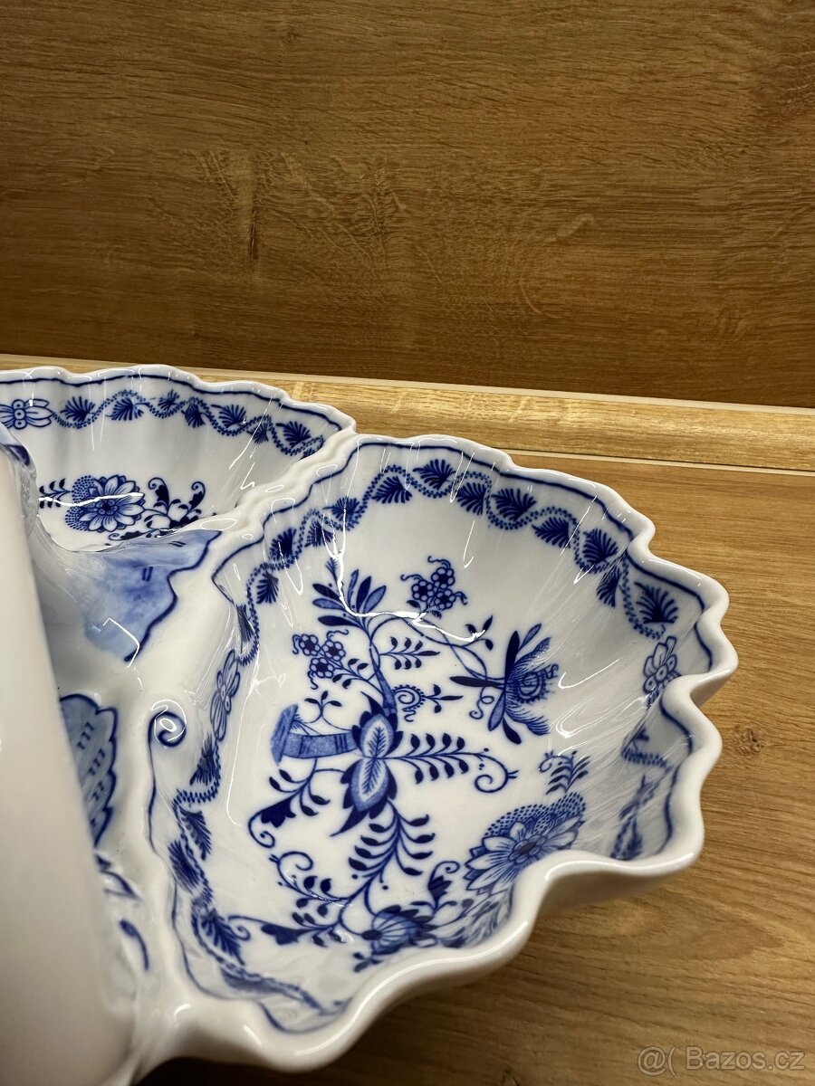 CIBULÁK KABARET TŘÍDÍLNÝ 30 CM ORIGINÁL ČESKÝ PORCELÁN DUBÍ - 6