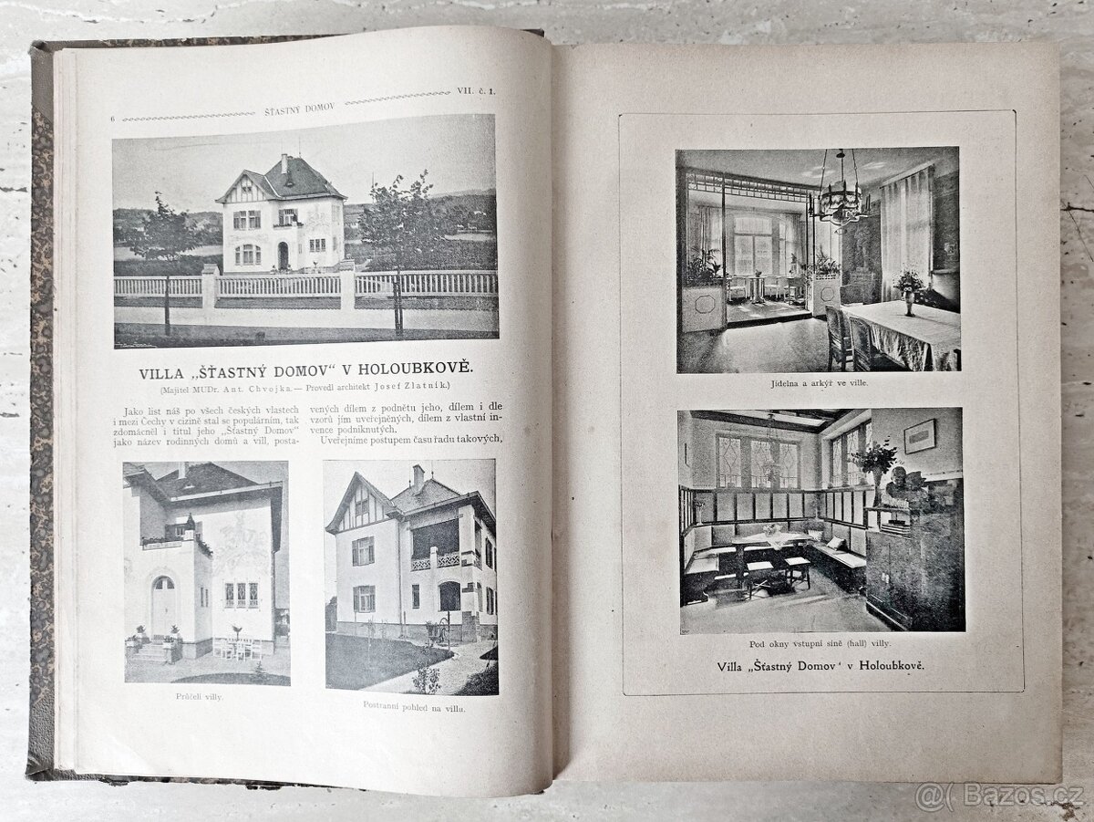 Časopisy ŠŤASTNÝ DOMOV, Rakousko-Uhersko 1911, svázaný - 6