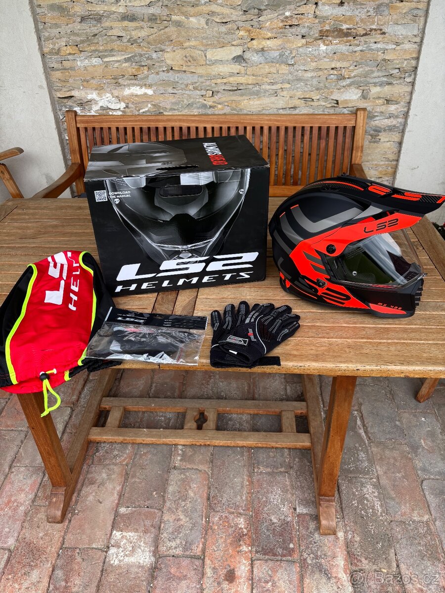 Přilba Enduro LS 2-MX 436 PIONEER a Bunda REBELHORN - PATROL - 6