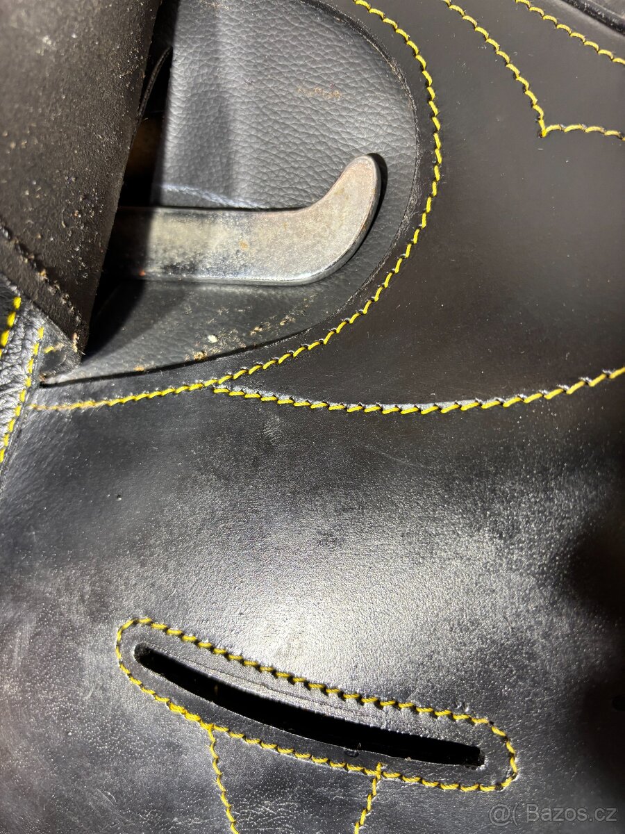 Australské sedlo bez hrušky černé krátké - 6