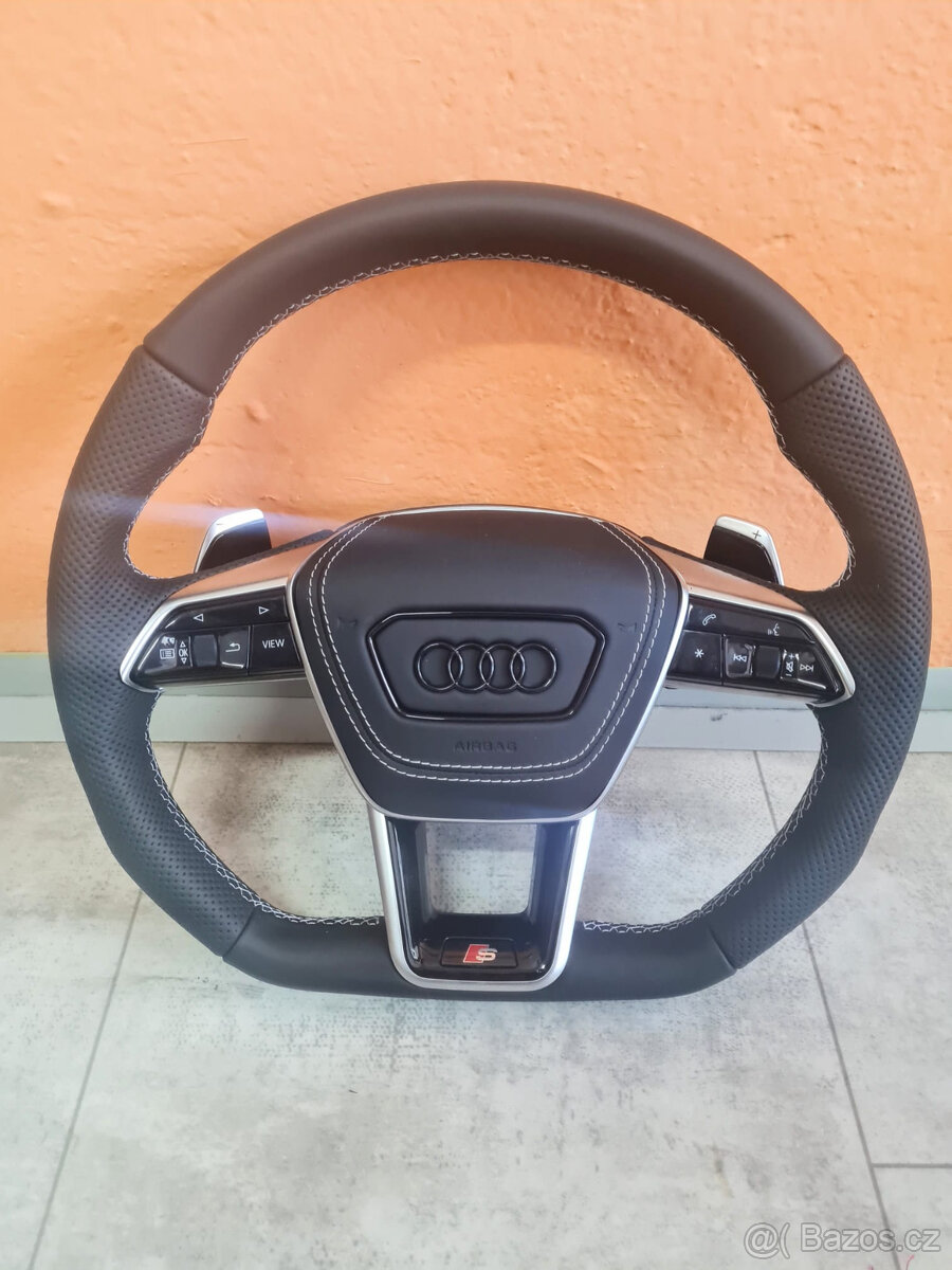 AUDI VOLANT - SPORTOVY S LOGOM S + AIRBAG + PADLA - 6