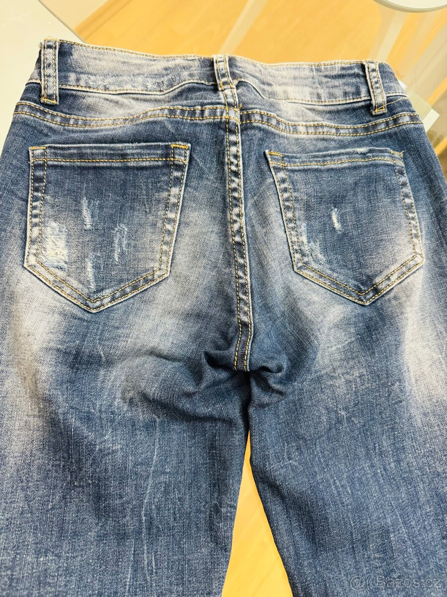 Boyfriend dámské džíny XS Miss bonbon - 6