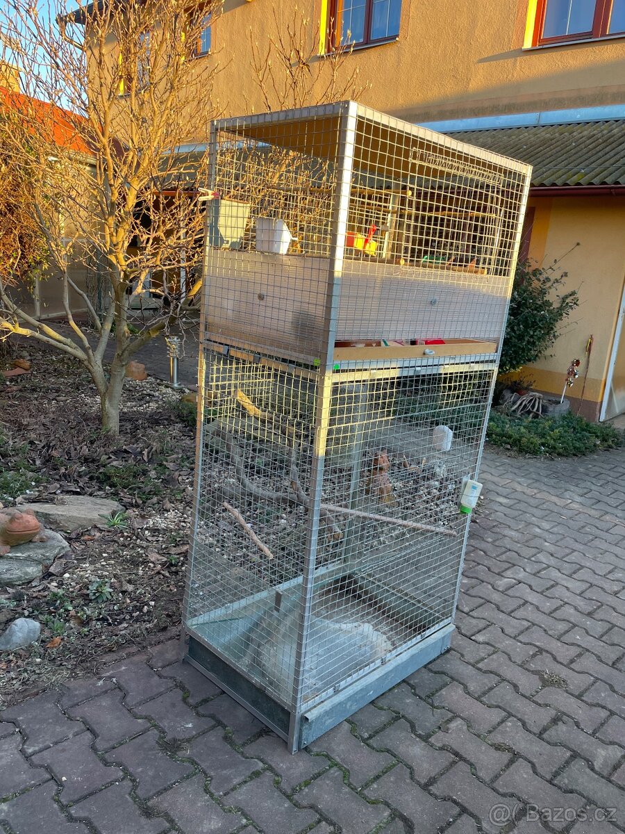 Dvoupatrová voliéra pro ptactvo / drobná zvířata - 6