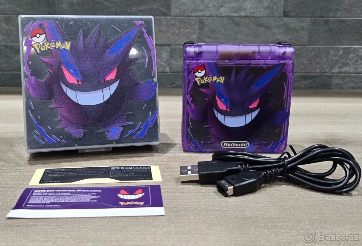 Nintendo Gameboy Advance SP Gengar Pokémon Reshell - 6