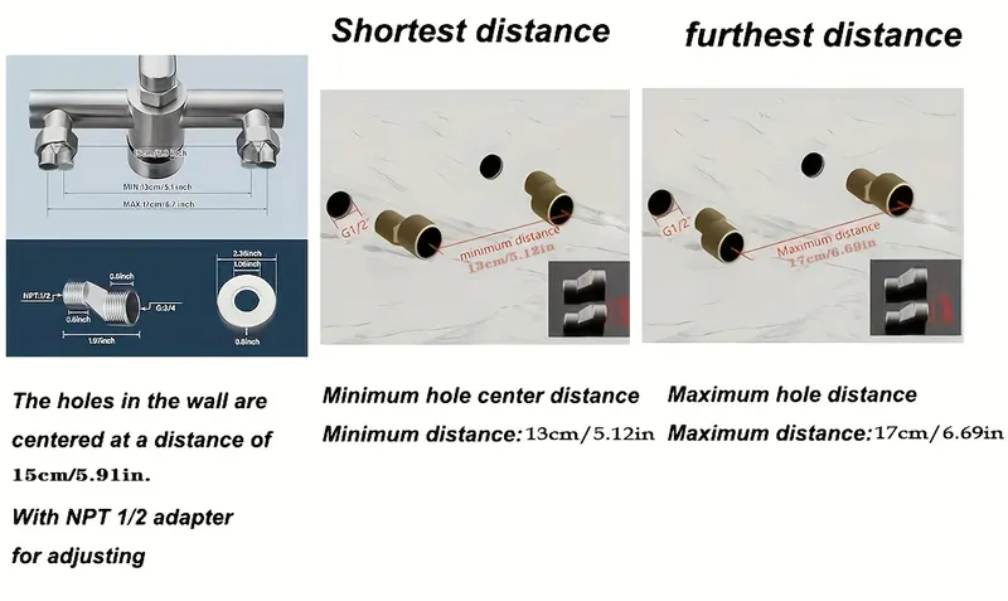 Vodovodní baterie vanová - černá - 6