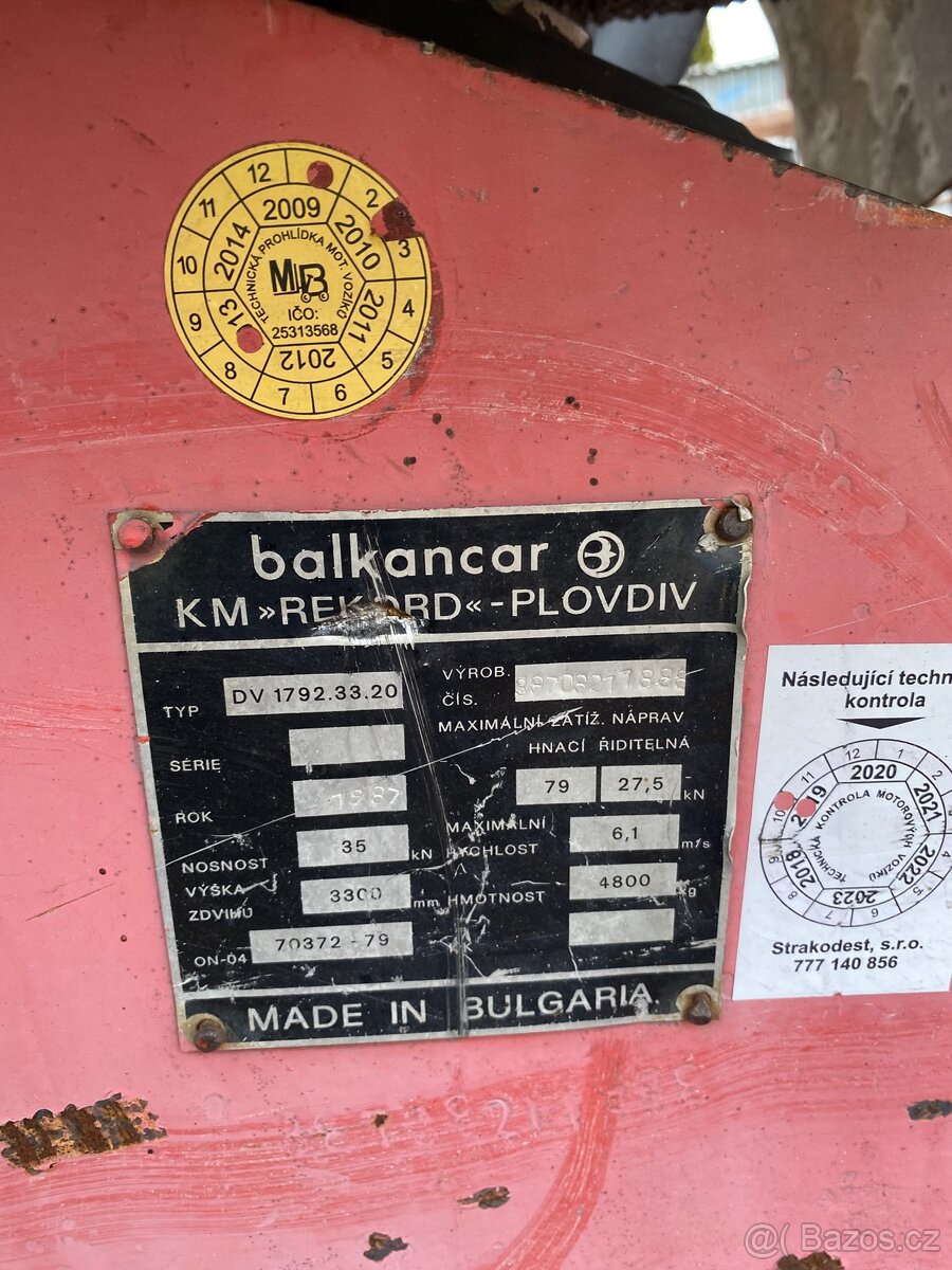 Balcancar DV1792 náhradní díly ,nebo v celku - 6