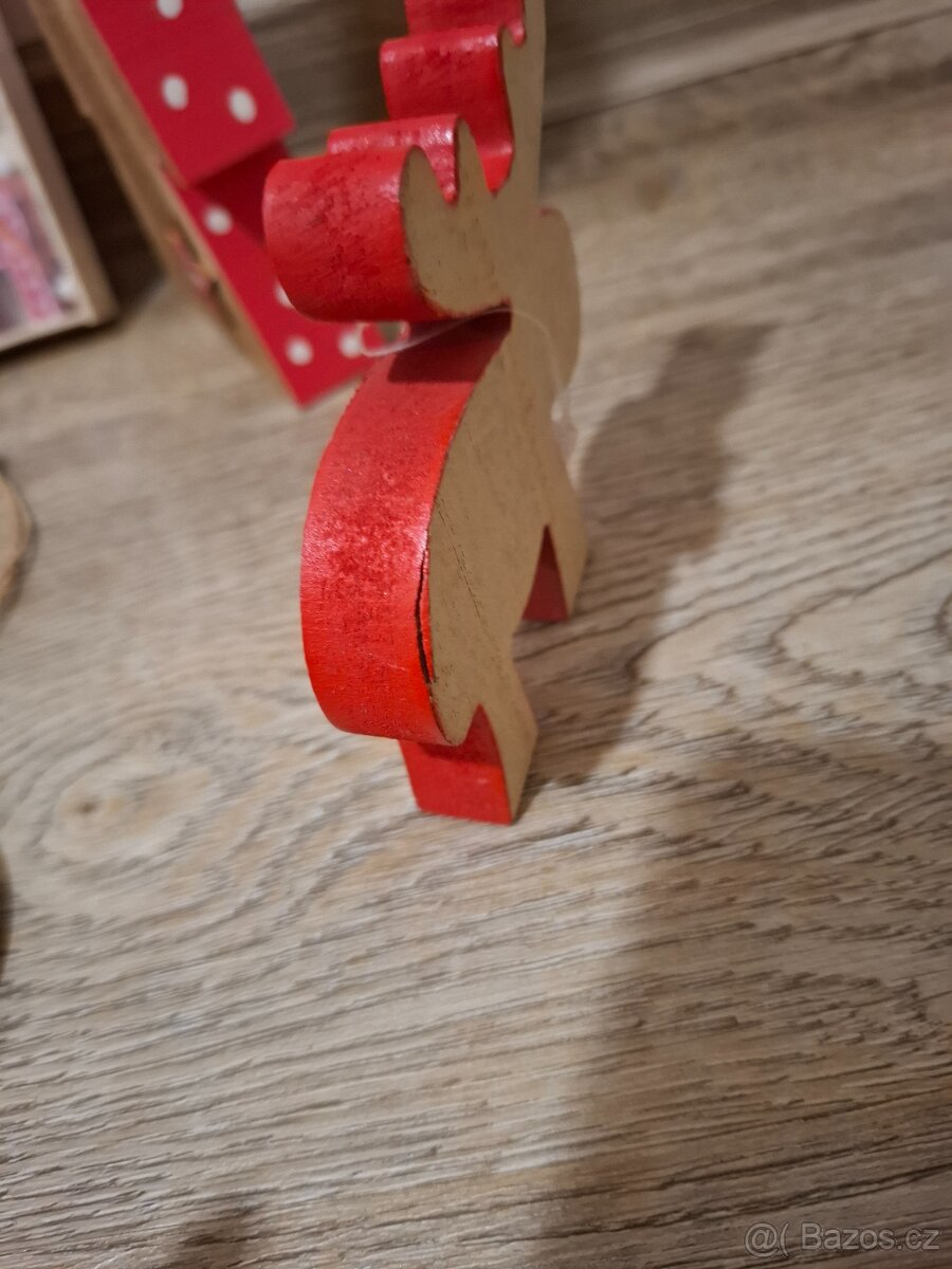 Vánoční ozdoby, dekorace, stromeček,sob,svíčky, adventní - 6