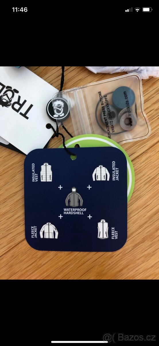 Outdoorová bunda Trollkids 176 nová 3v1 - 6