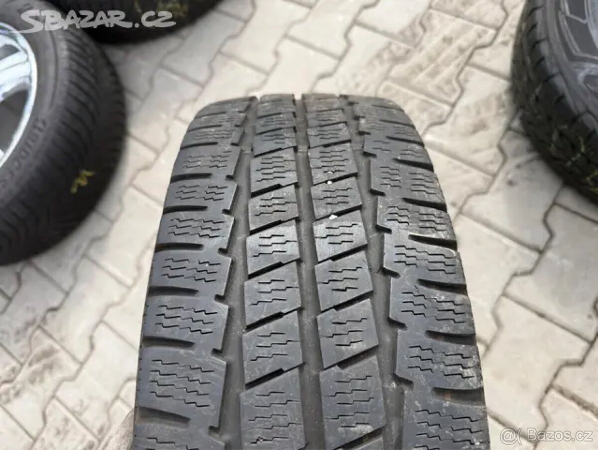 4x al kola 5x112 16 + pneu zimní 205/65 R16C - 6