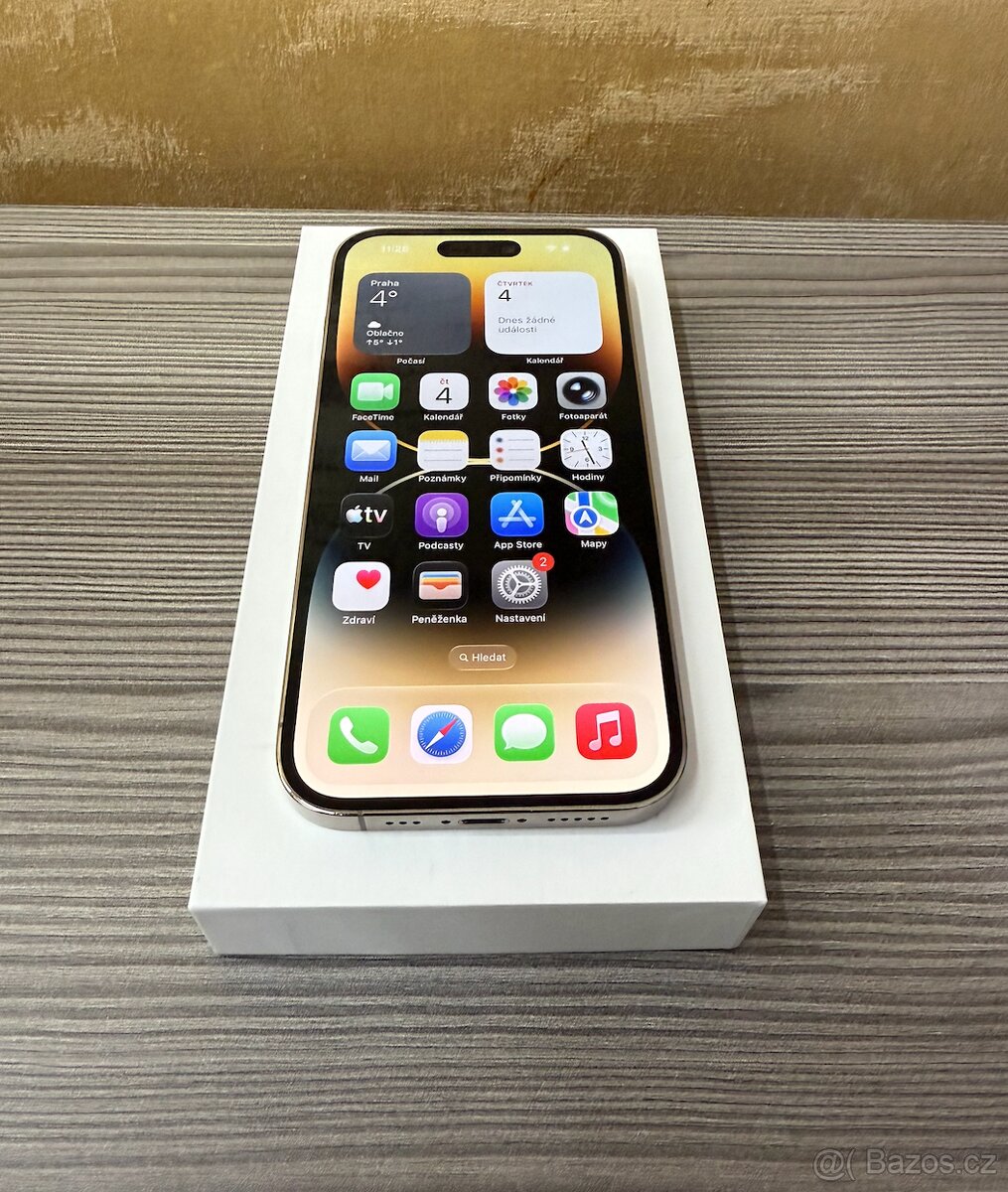 Apple iPhone 14 Pro 256GB zlatá, Top stav, baterie 100% - 6