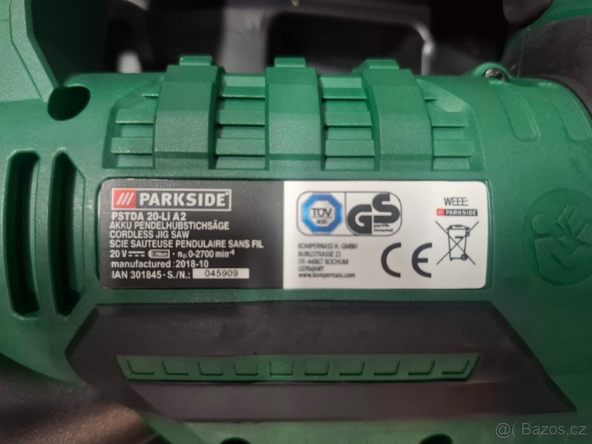 Parkside Aku přímočará pila PSTDA 20-Li A2 - 6