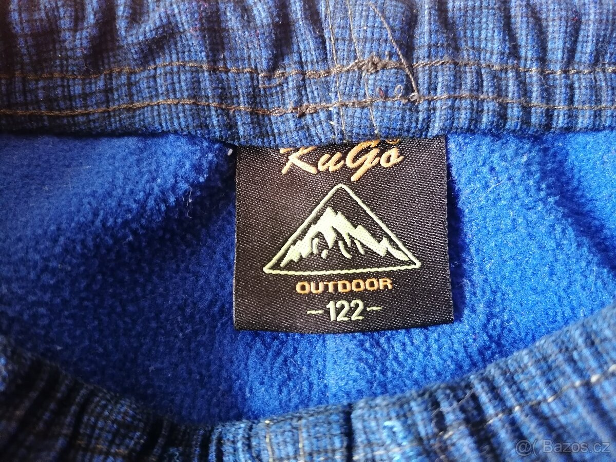 Dětské zateplené kalhoty vel. 122 - 6