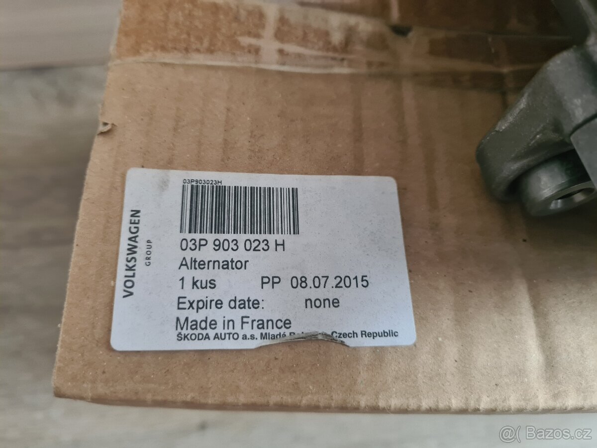 NOVÝ Alternátor 140A - Fabia 2, Roomster -ORIGINÁL - 6