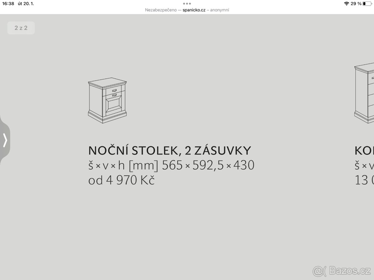 Prodám ložnici Malta Jitona - 6