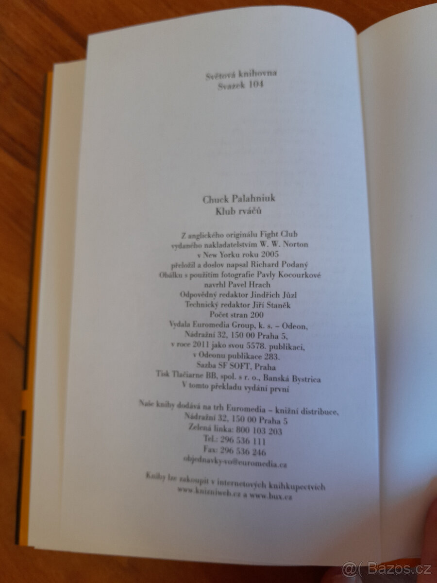 Legendární kniha Chucka Palahniuka, Klub rváčů - 6