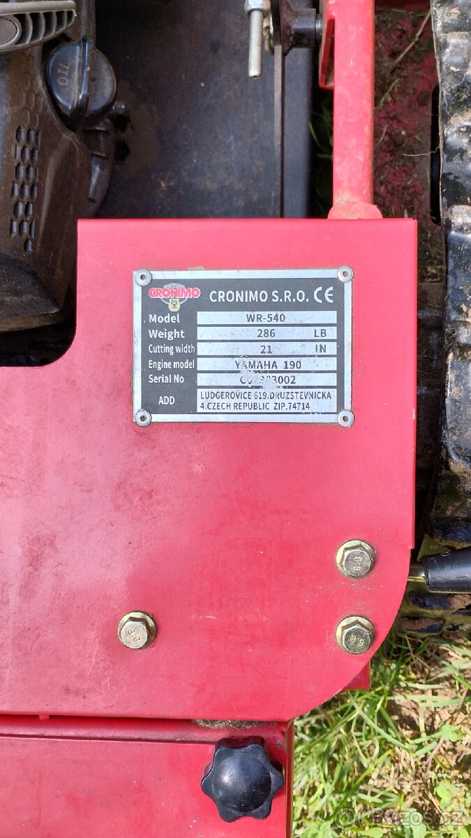 Svahová sekačka na dálkové ovládání. - 6