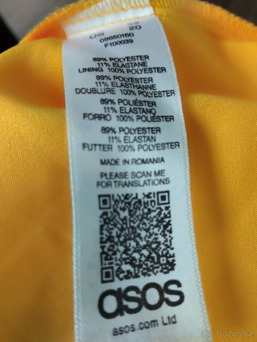 Vypracovaný značkový overal s vázačkou, zn. Asos, v. 52 - 6