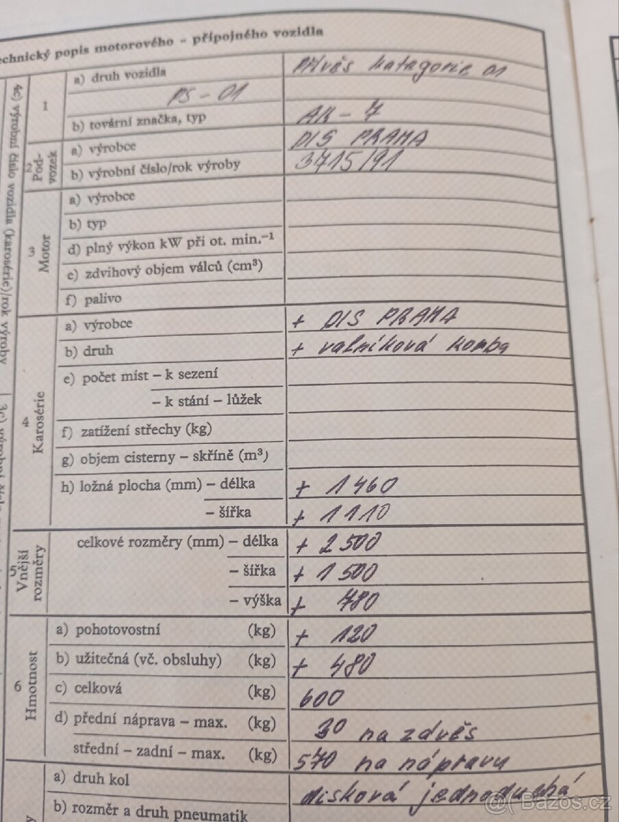 Přívěsný vozík ak-7 - 6