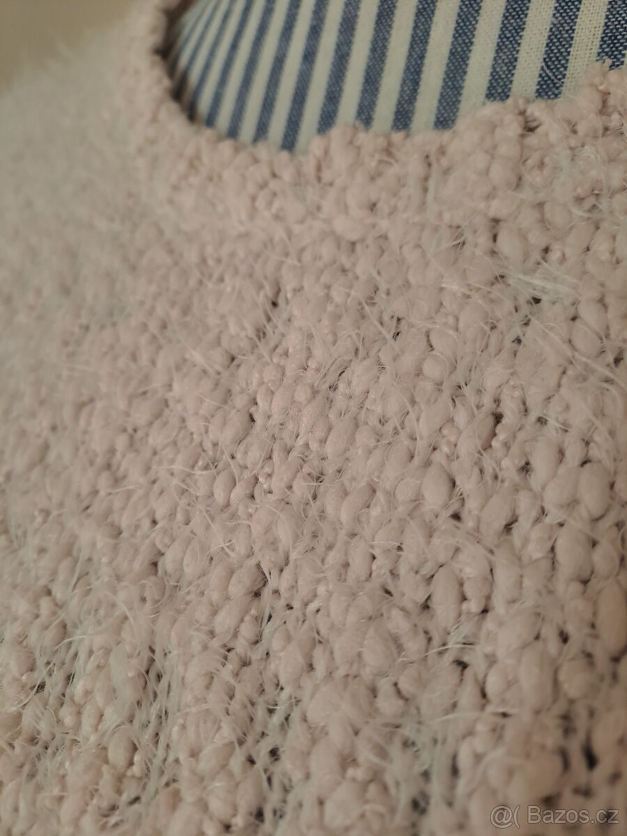 Světle růžový svetr Camaieu, vel. L - 6