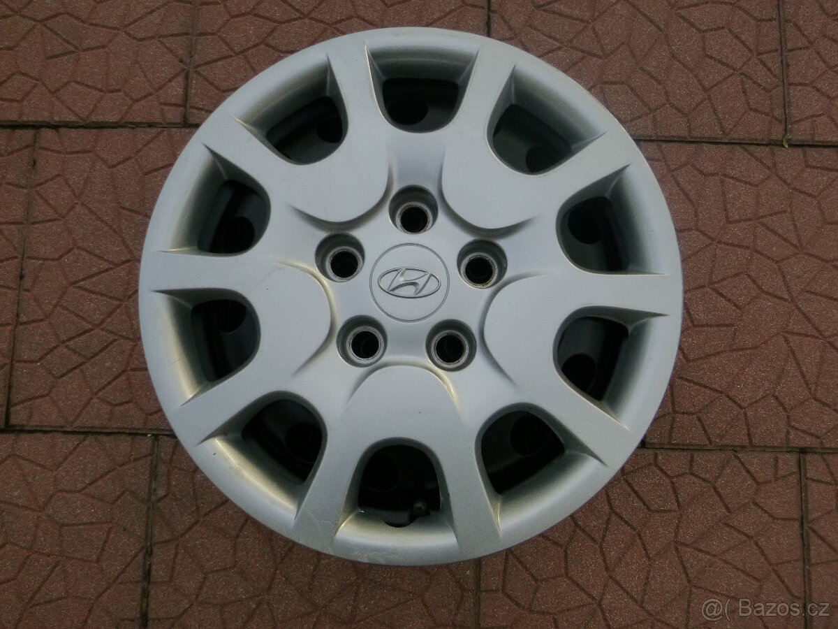Plechové disky orig Kia Hyundai 5x114,3 6Jx15 ET46 - poklice - 6
