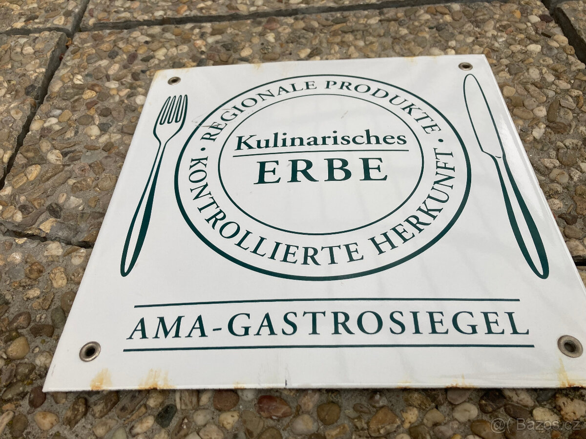 Cedule smaltovaná za 600 kč včetně doručení - 6