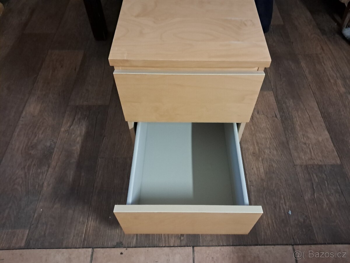 Ikea komoda noční stolek Malm bříza 2 zásuvky - 6