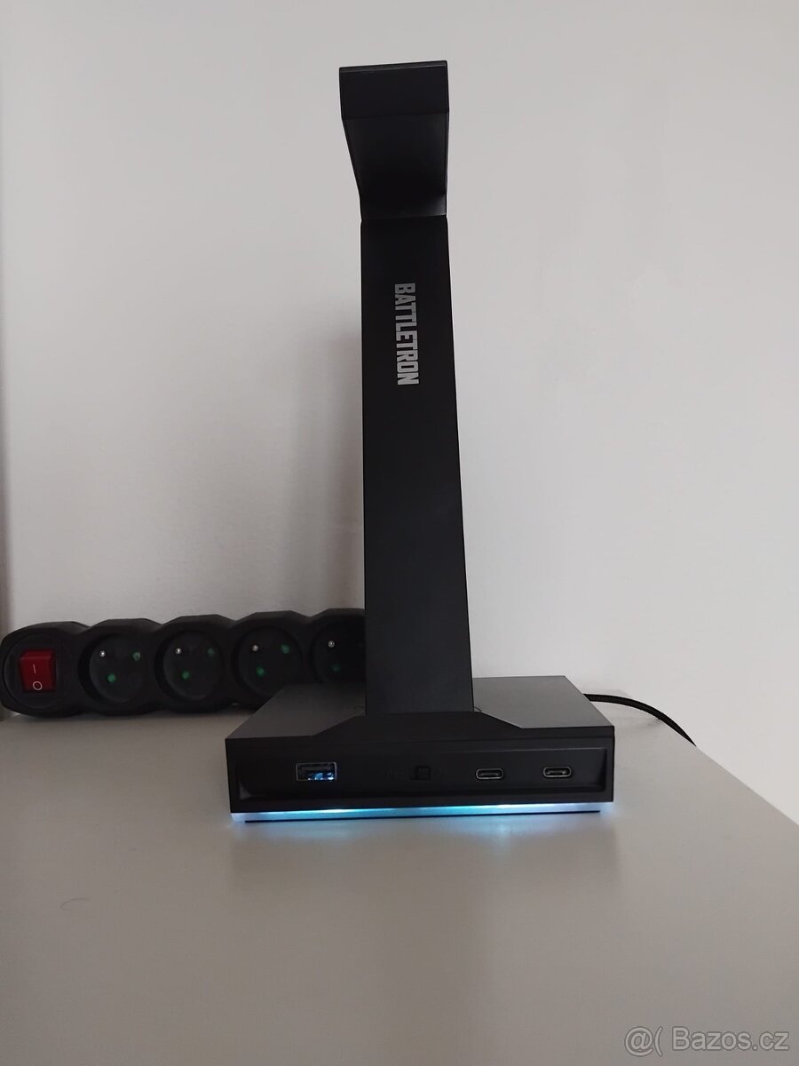 Herní sluchátka Battrelon a podstavec - 6