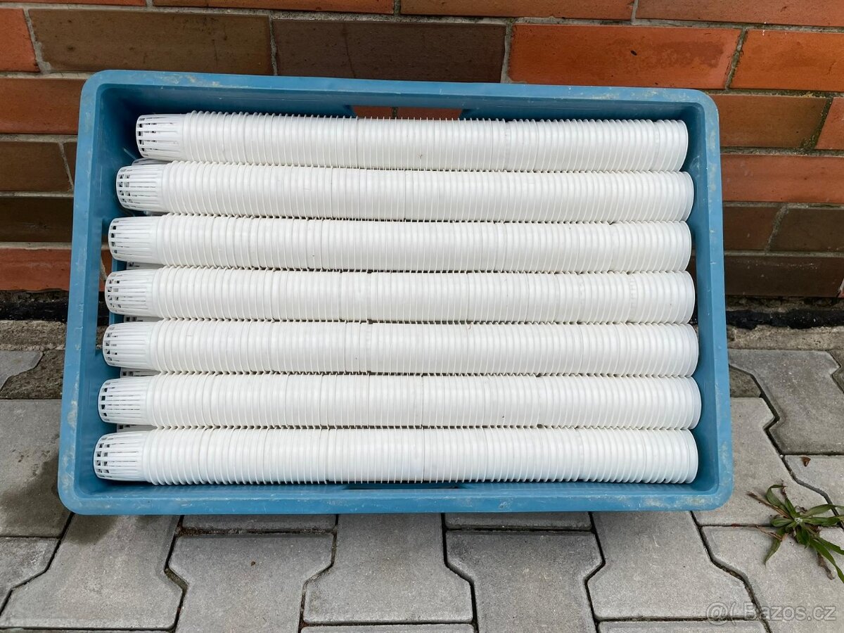 Hydroponické/pěstební košíčky bílé 5x5 cm použité - 6