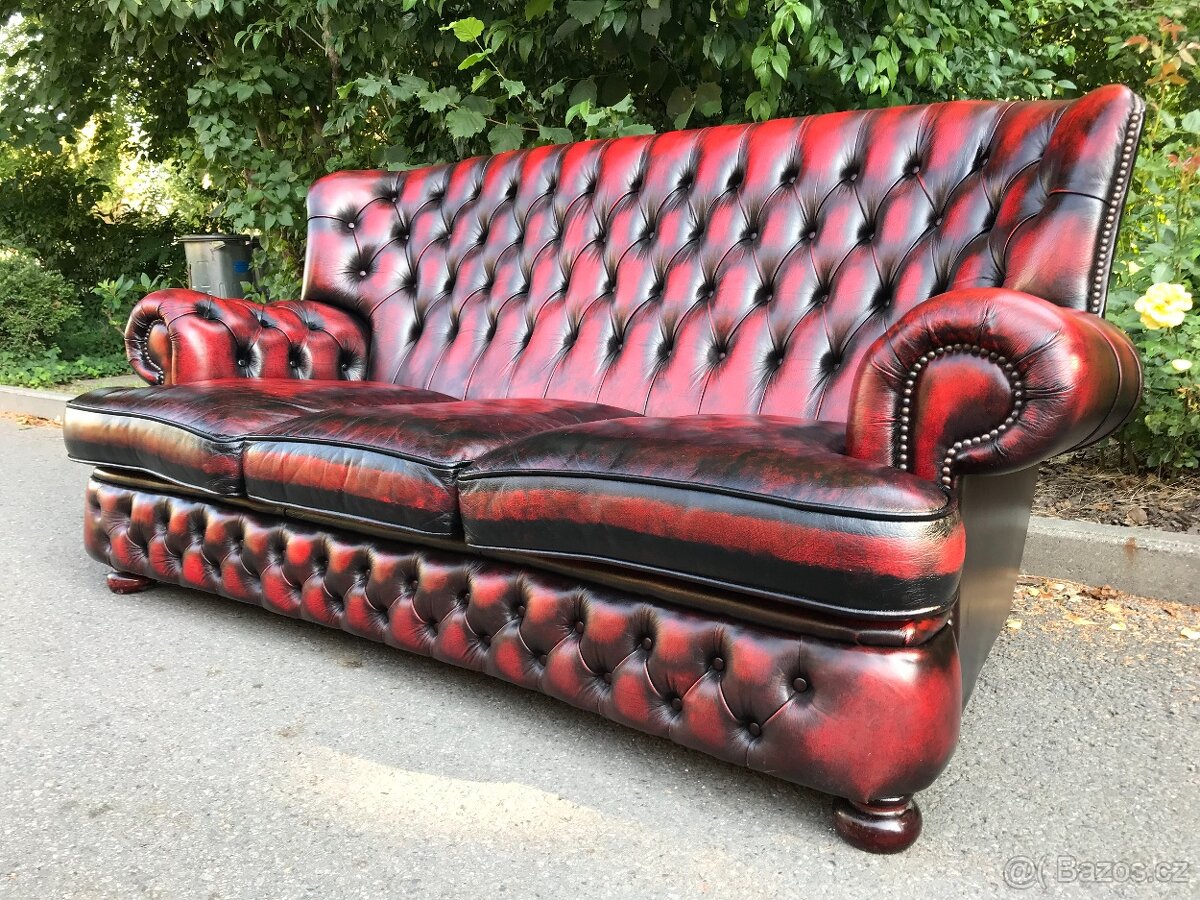 Chesterfield Anglický Originál Absolutní stylovka - 6