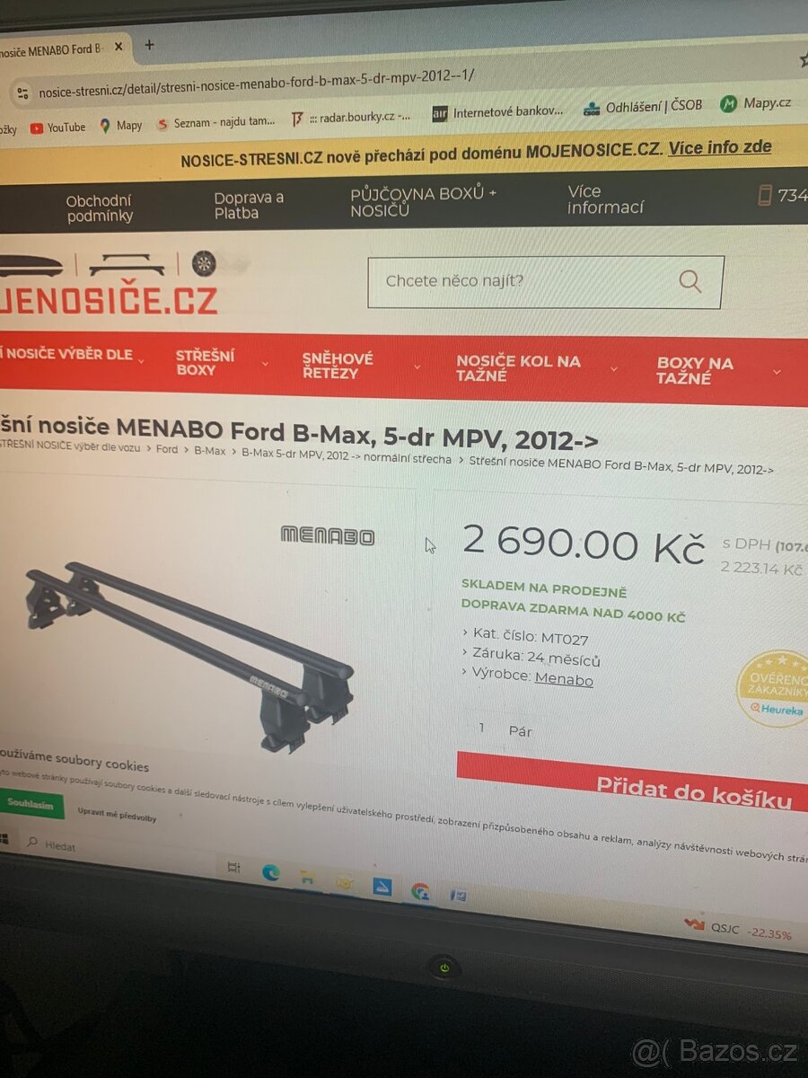 STŘEŠNÍ NOSIČ Ford Bmax - 6